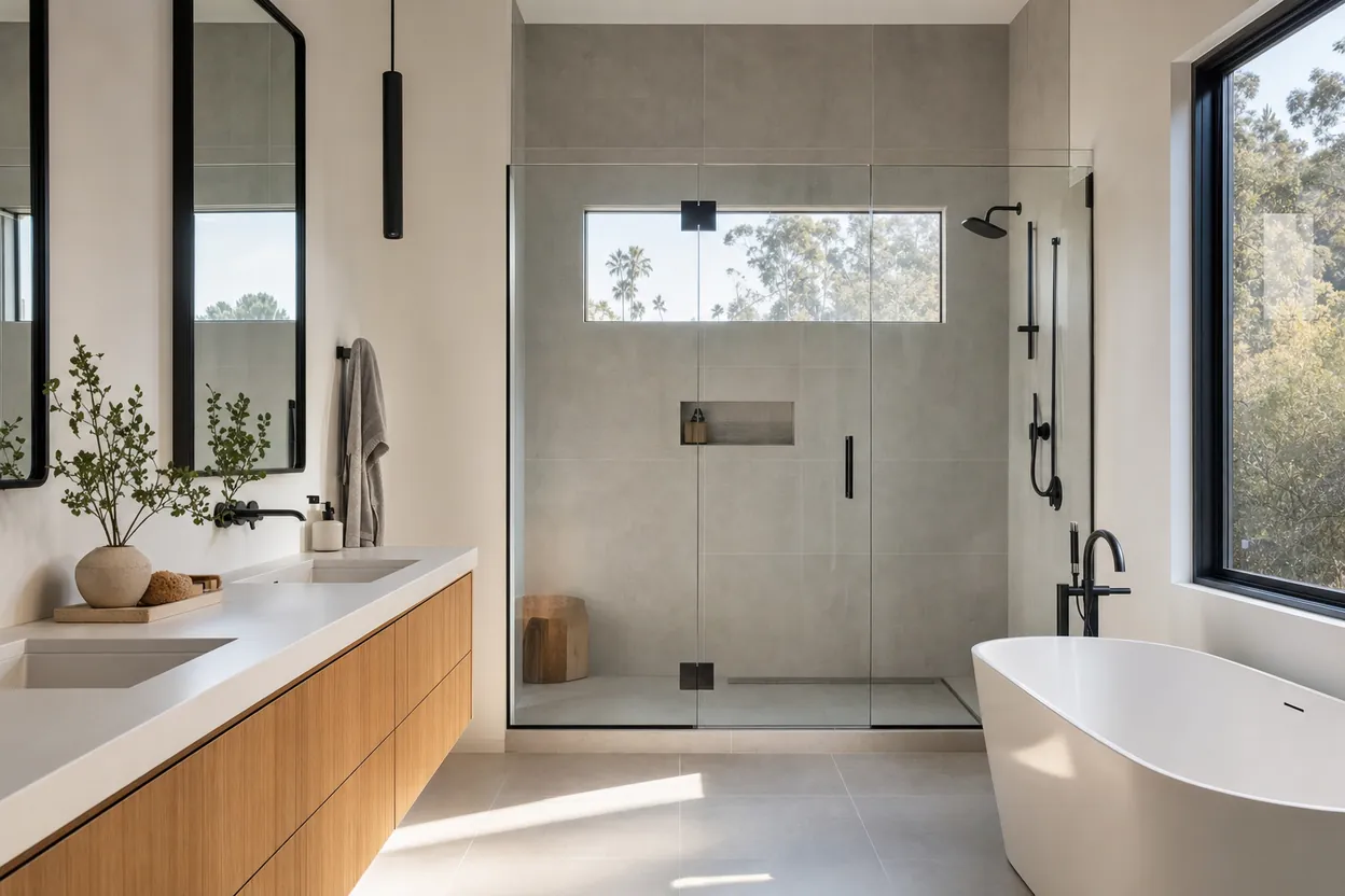 Bathroom remodel — illustrative rendering