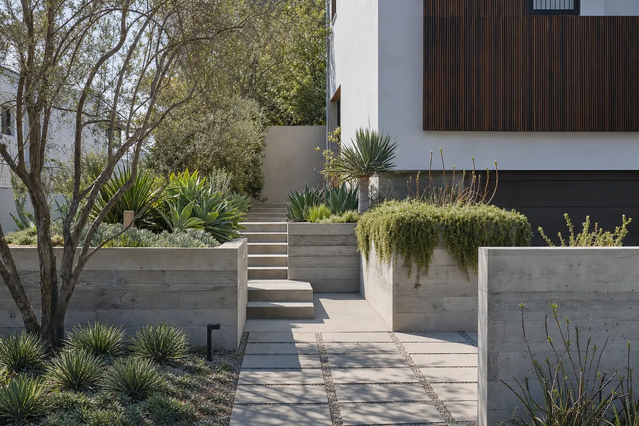 Hardscape — illustrative rendering